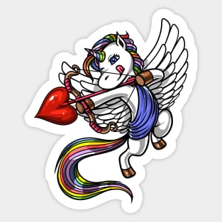 Unicorn Cupid Sticker